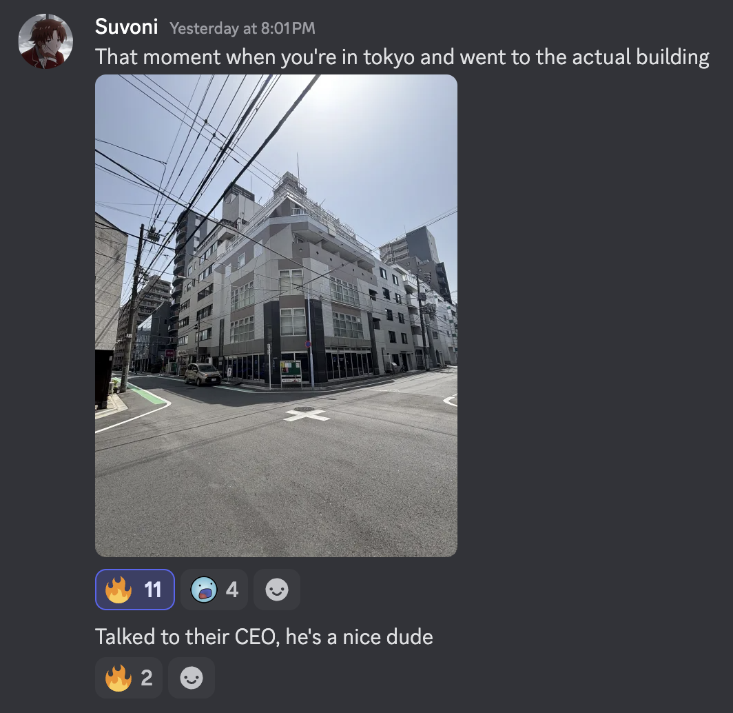 They actually visited the building!