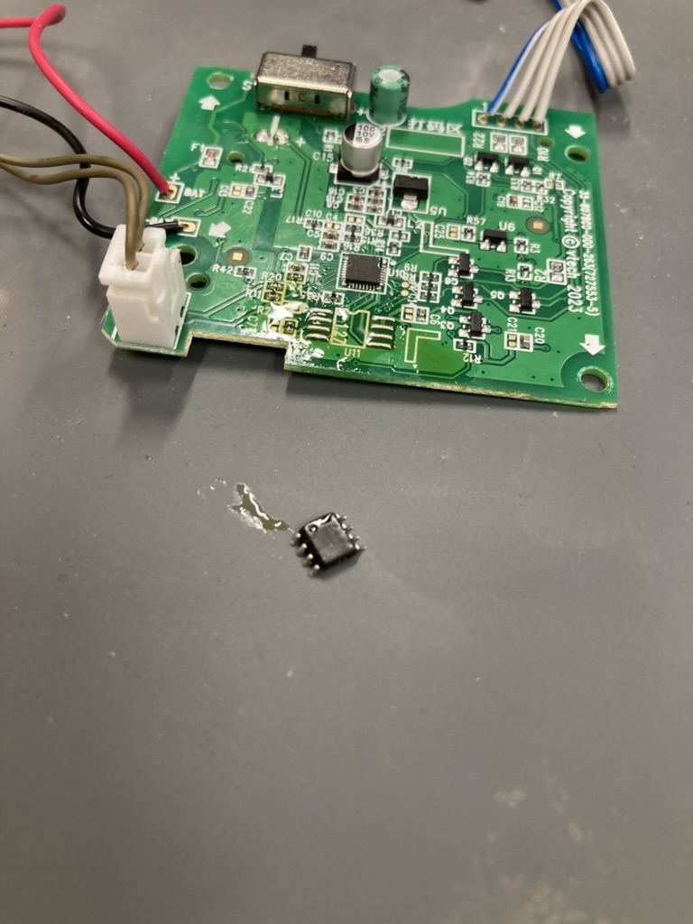 The chip in question